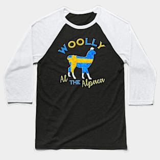 Woolly the Swedish Alpaca Baseball T-Shirt